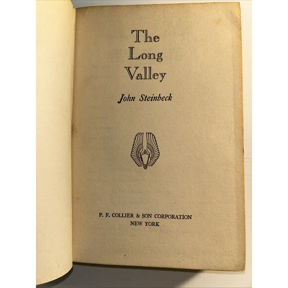 The Long Valley John Steinbeck 1938 Hardcover Book - Picture 6 of 13